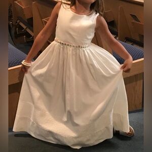 Baptist white dress for girl size small